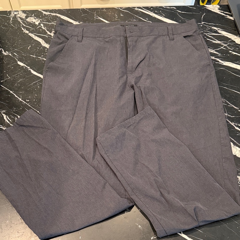 Travis Mathew Men's Charcoal Gray Chinos